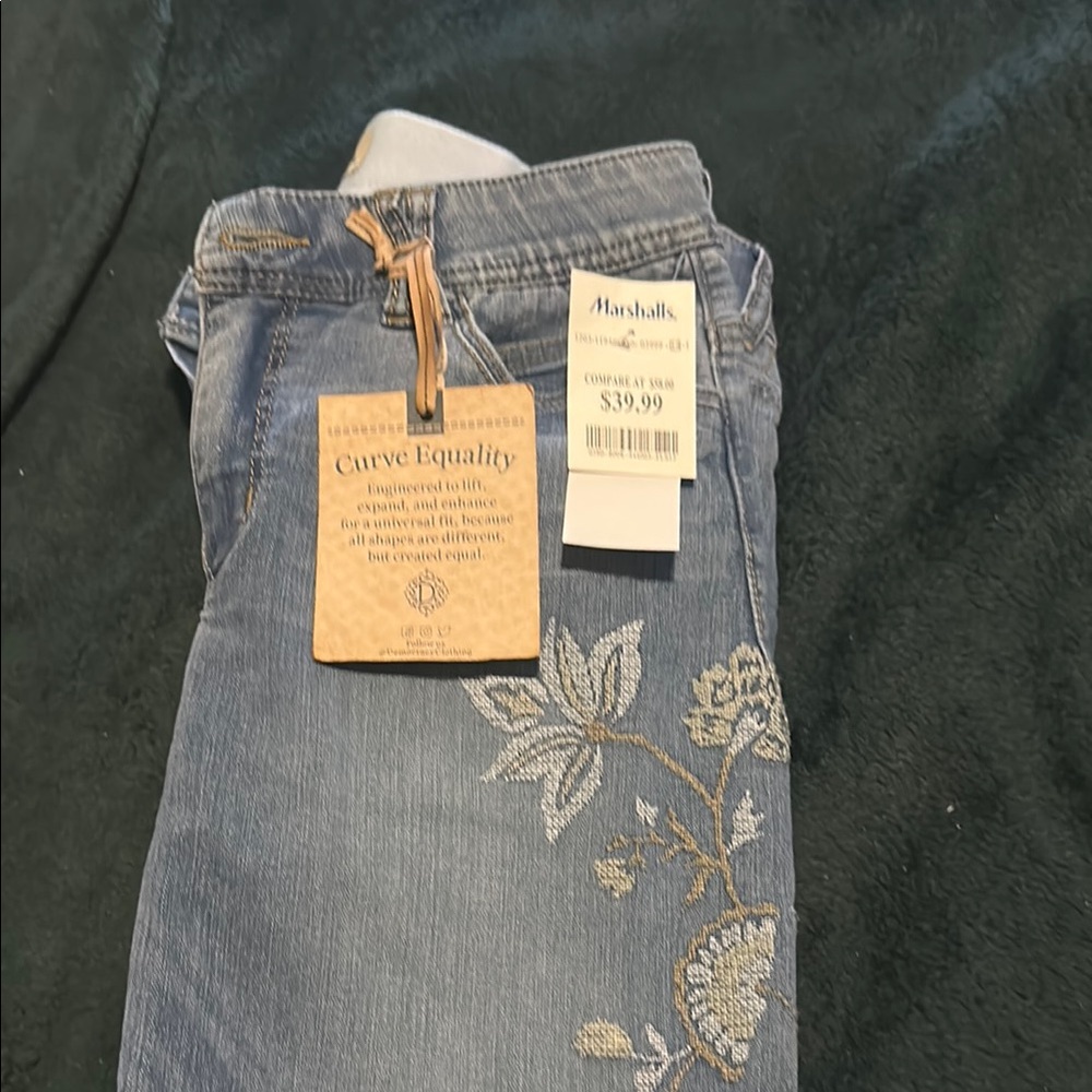 Democracy Women's High Rise Blue Jeans - Picture 6 of 6